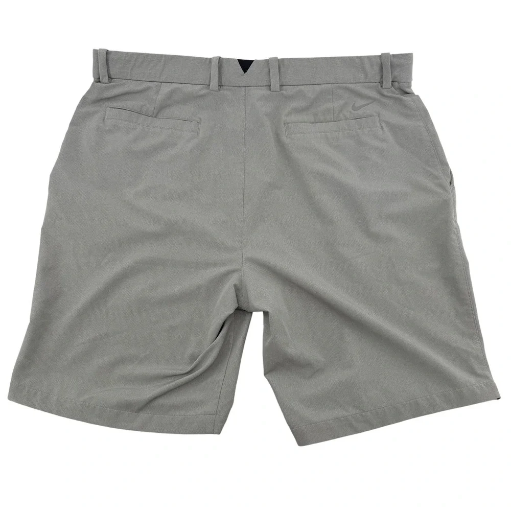 Nike Golf Shorts Mens 38 Gray Dri-FIT Flat‎ Front Performance Stretch Textured